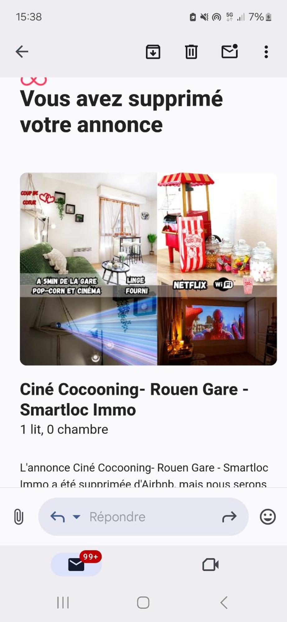 Le Petit Cine - Rouen Gare - Smartloc Immo Apartment Luaran gambar